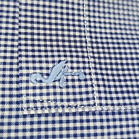 TAILORBYRD, MENS DRESS SHIRT. SIZE LARGE.   CONTRAST‎ NECK, COLAR. BLUE WHITE - Picture 3 of 12